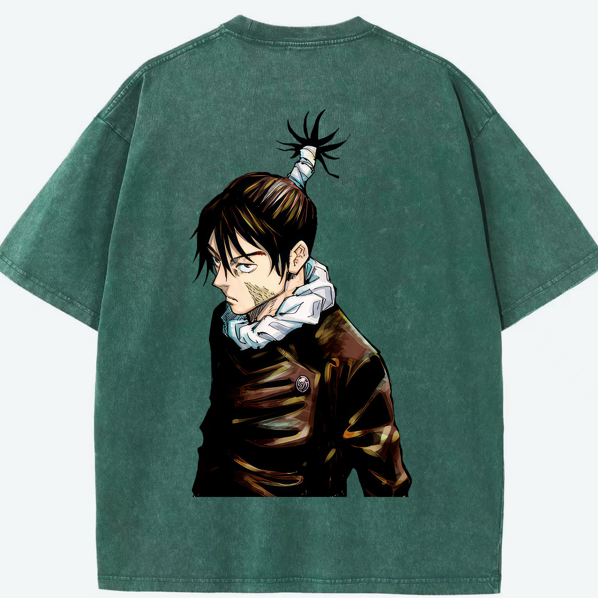 （画像用） 呪術廻戦 Jujutsu Kaisen 綿100% ヴィンテージ風 半袖Tシャツ（背面プリント）